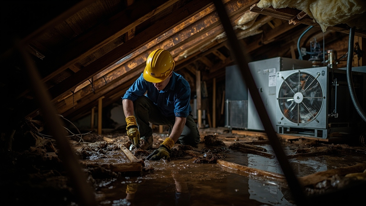 Our Attic Water Damage Cleanup Methodology