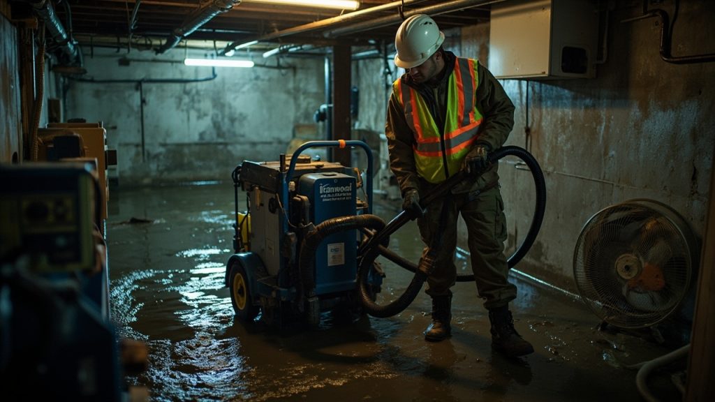 Basement Flood Cleanup in Detroit MI 48226