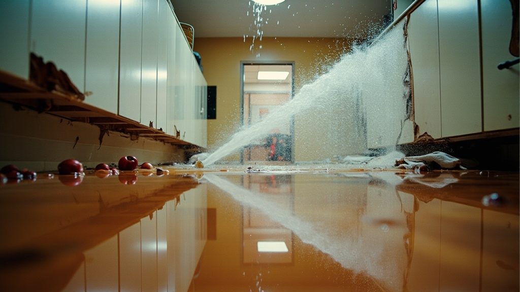 Burst Pipe Water Damage in Detroit MI 48226