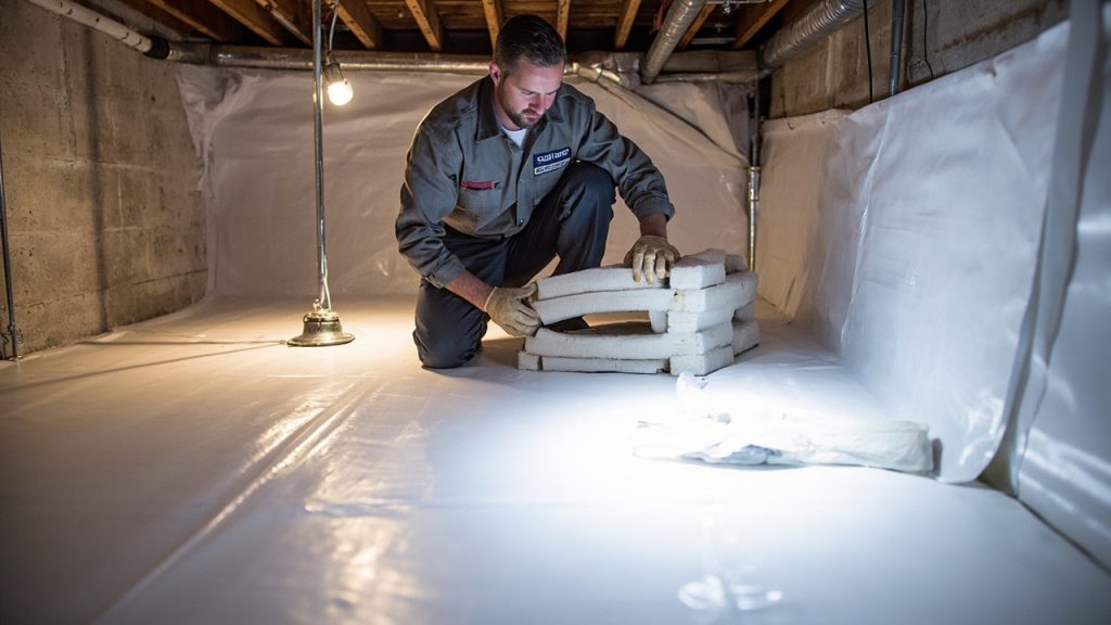 Crawl Space Cleanup Encapsulation in Detroit MI 48226