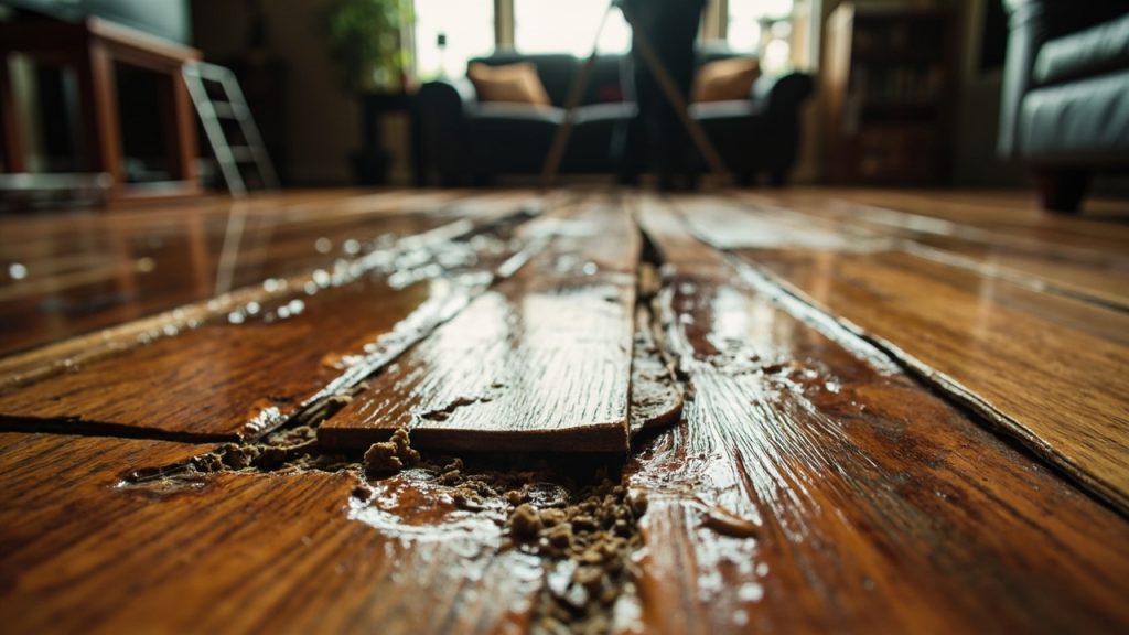 Cupping or Buckling Wood Floors in Detroit MI 48243
