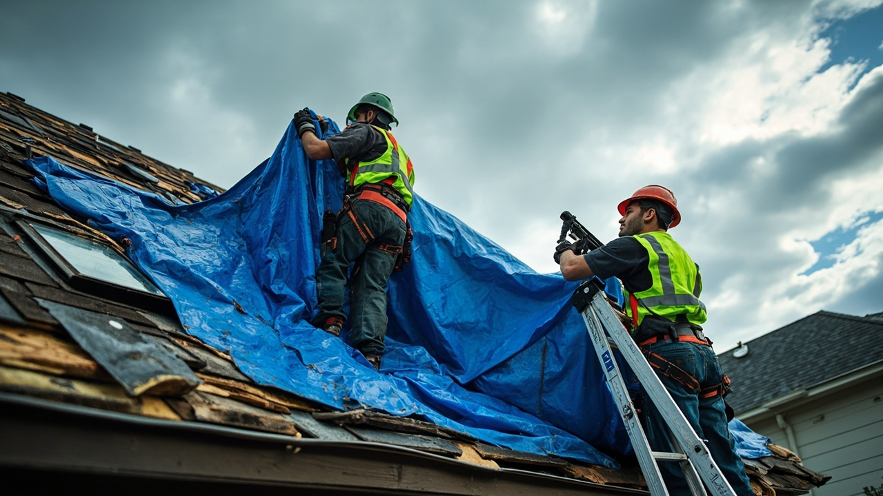 How Professional Emergency Temporary Roof Covering Works