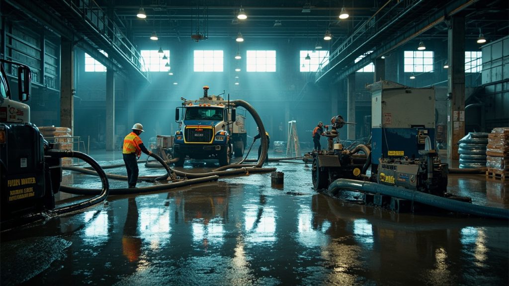 Large Scale Water Extraction in Detroit MI 48201