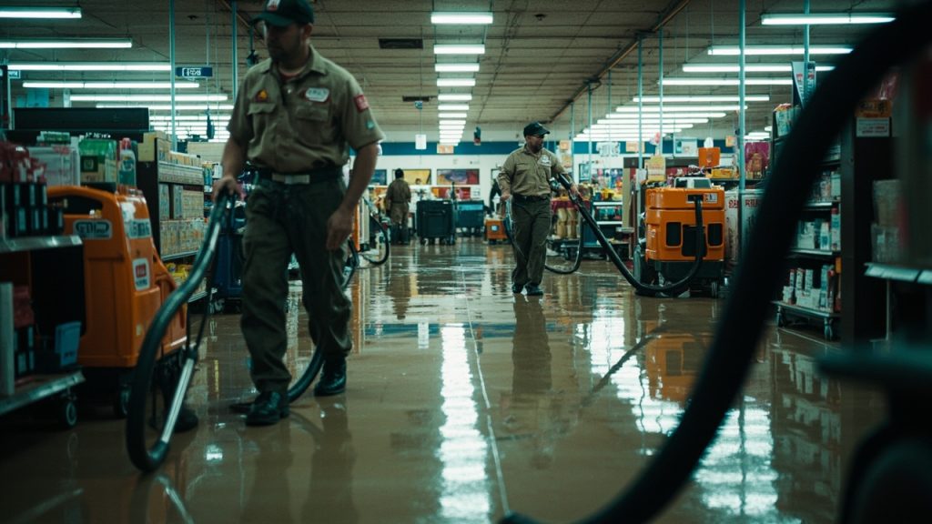 Retail Store Water Cleanup in Detroit MI 48226