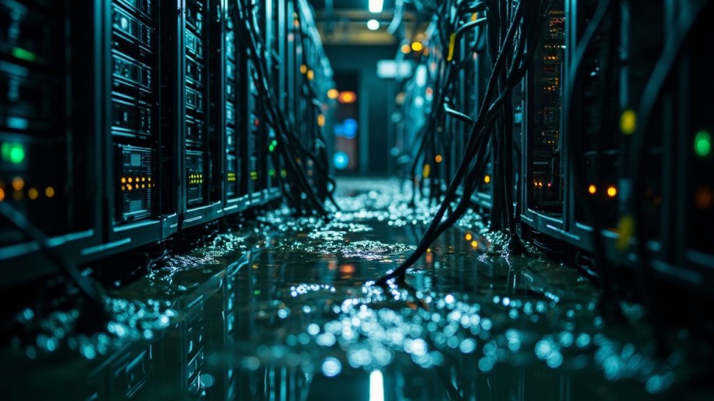 Server Room Water Damage in Detroit MI 48226