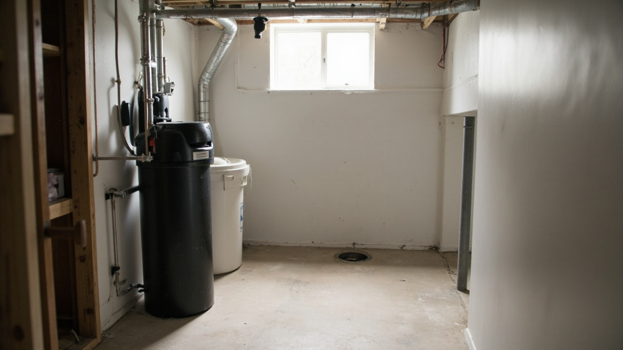 Dealing with a Leaking Water Softener in Your Shelby Township Basement