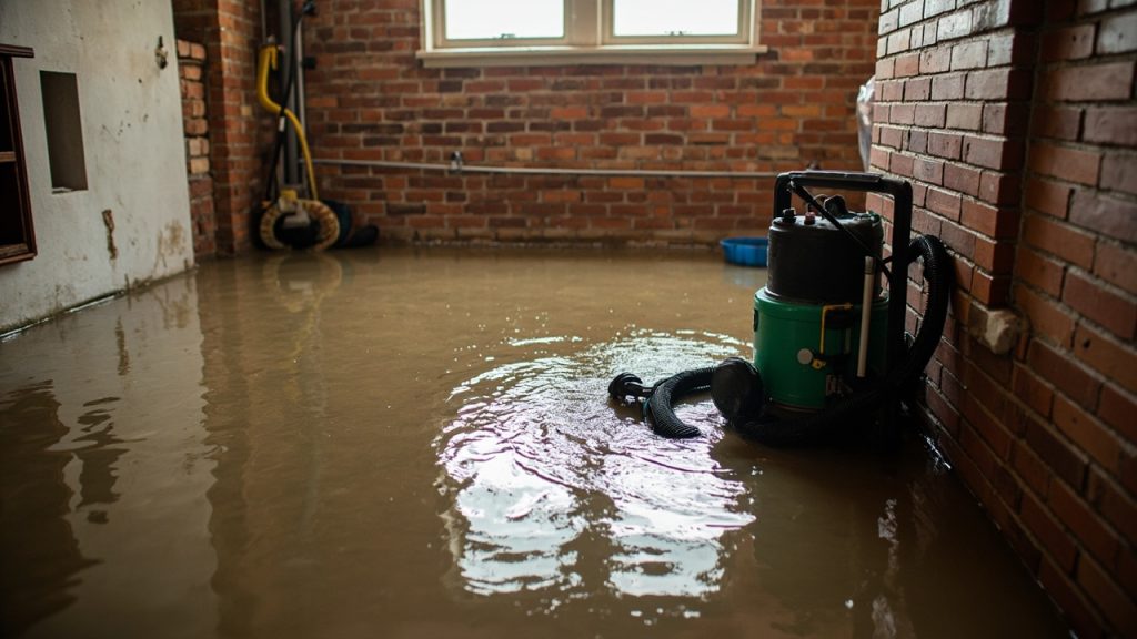 Dealing with the aftermath of a burst water main o