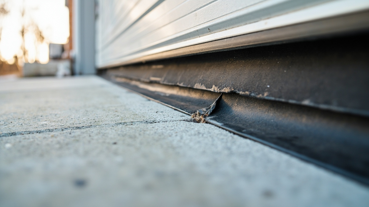 Keeping Snow Melt from Seeping Under Your Canton Garage Door and Rotting the Drywall