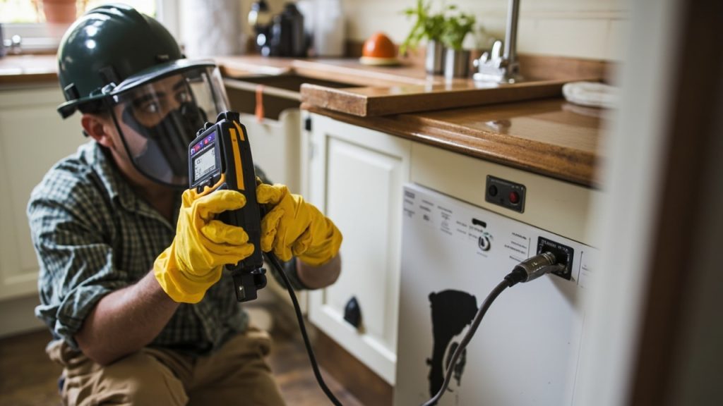 Safety steps for dealing with flooded outlets in y